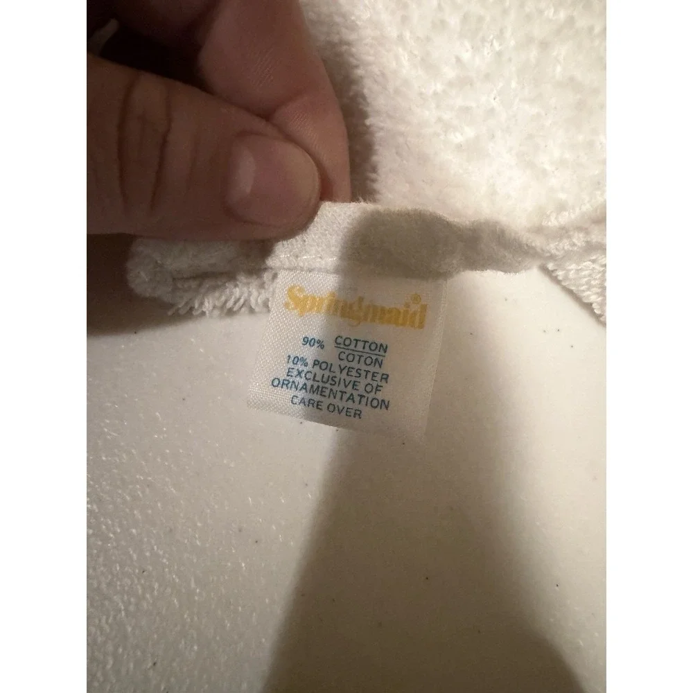 Vintage Springmaid Baby Washcloth Train Pattern Cotton Nursery Bath Cloth‎